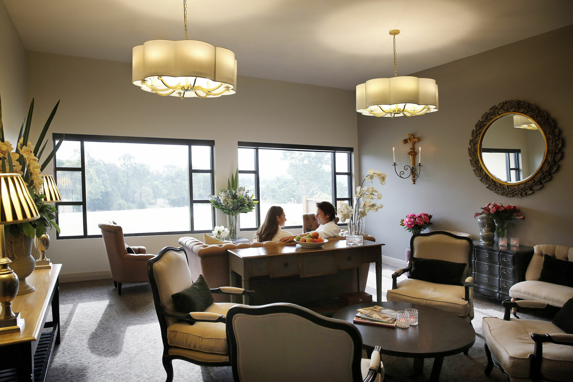 Chateau Elan At The Vintage Pokolbin Kültér fotó The interior of the clubhouse at the 2009 Women's British Open