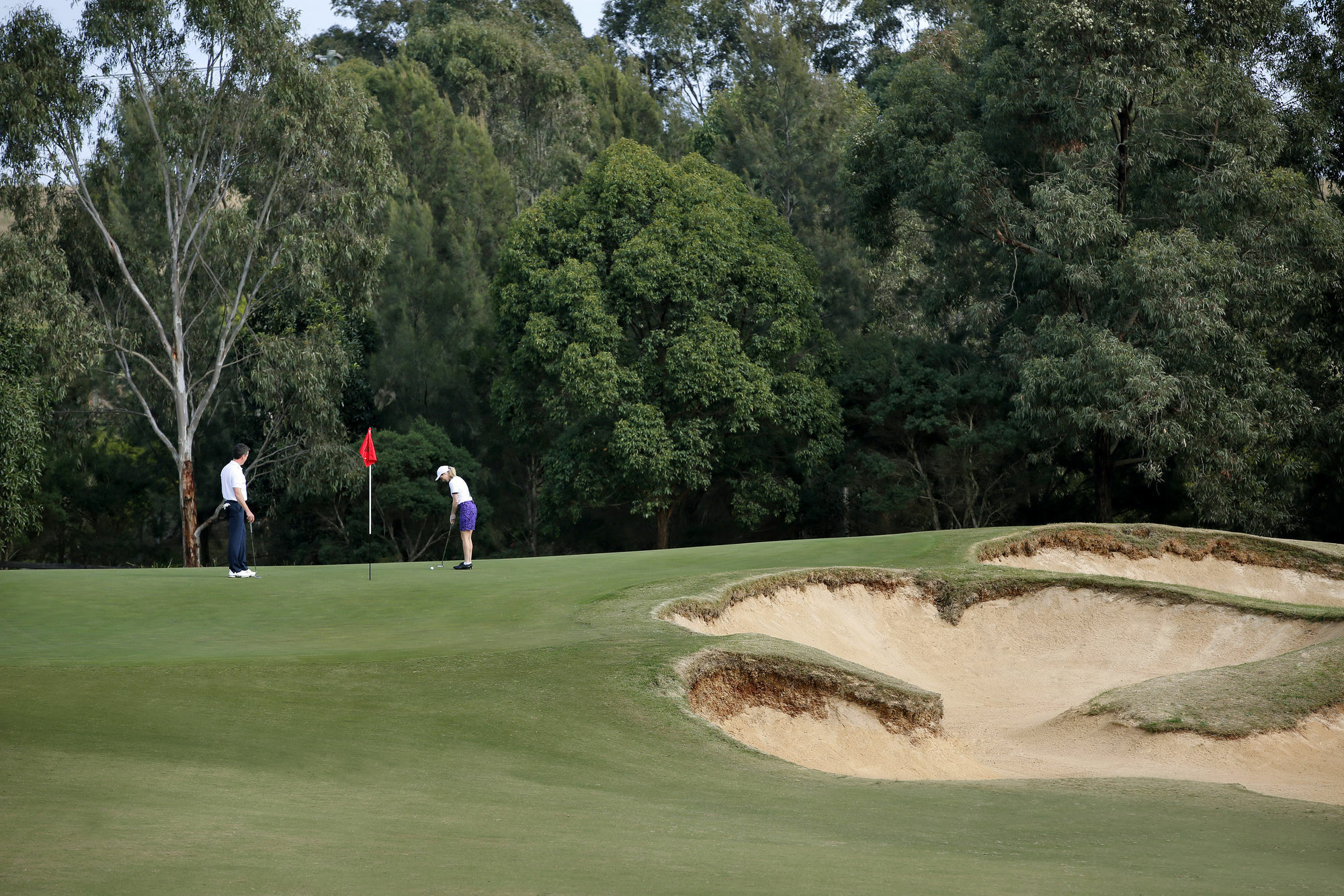 Chateau Elan At The Vintage Pokolbin Kültér fotó Golfers on the green of the 12th hole at the 2006 PGA Championship